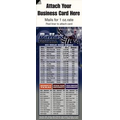 Magnetic Business Card Sports Schedule/ Football